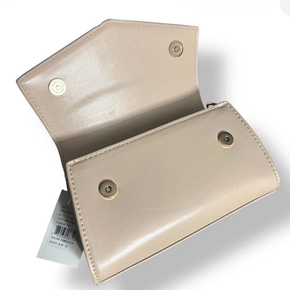 NWT CXL by Christian Lacroix Laine Panna Cotta Beige Crossbody Bag - Picture 6 of 8